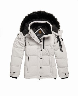 Superdry Premium Down Rescue Női Kabát Szürke | WSMHP0674